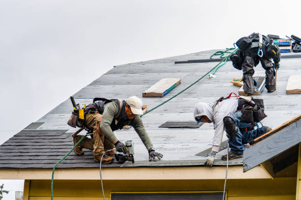 Professional Gutter Installation technician working in Butte City, CA